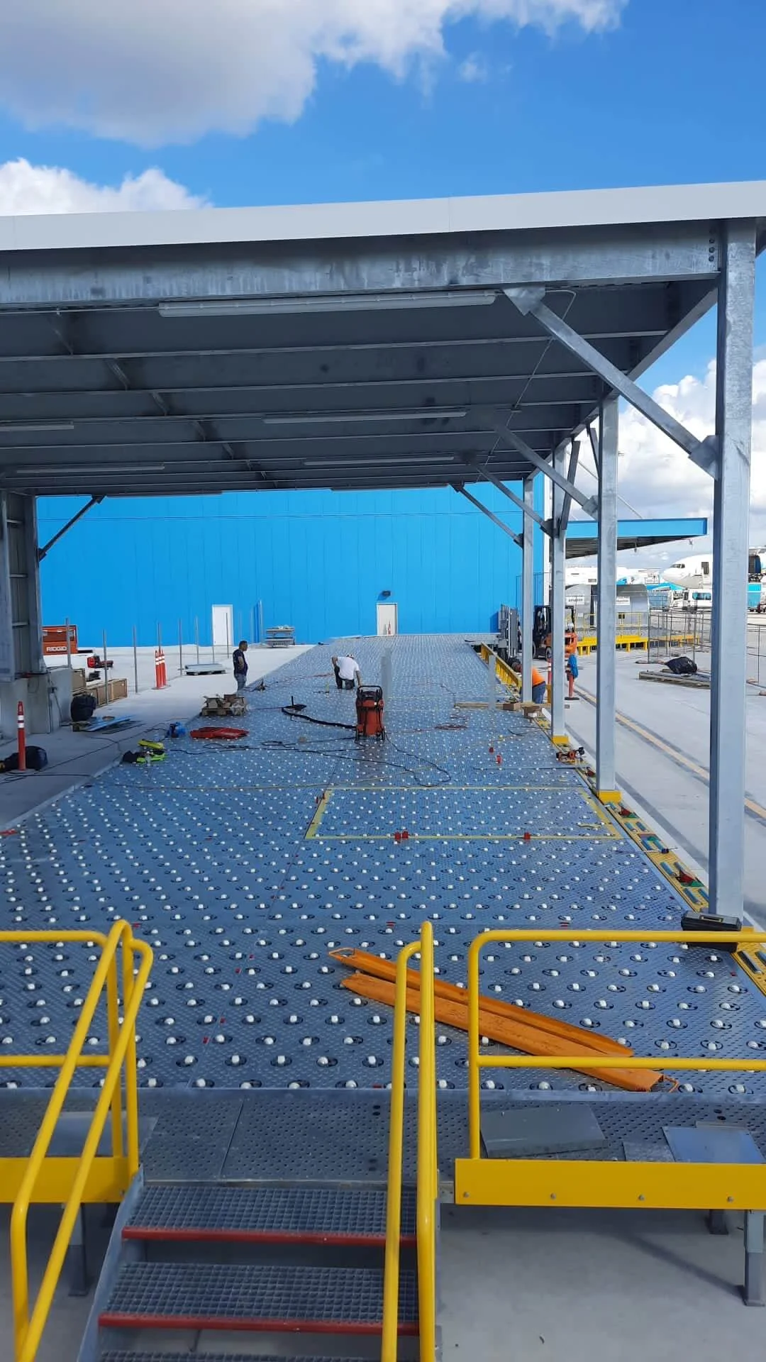 airport jet bridge platform construction