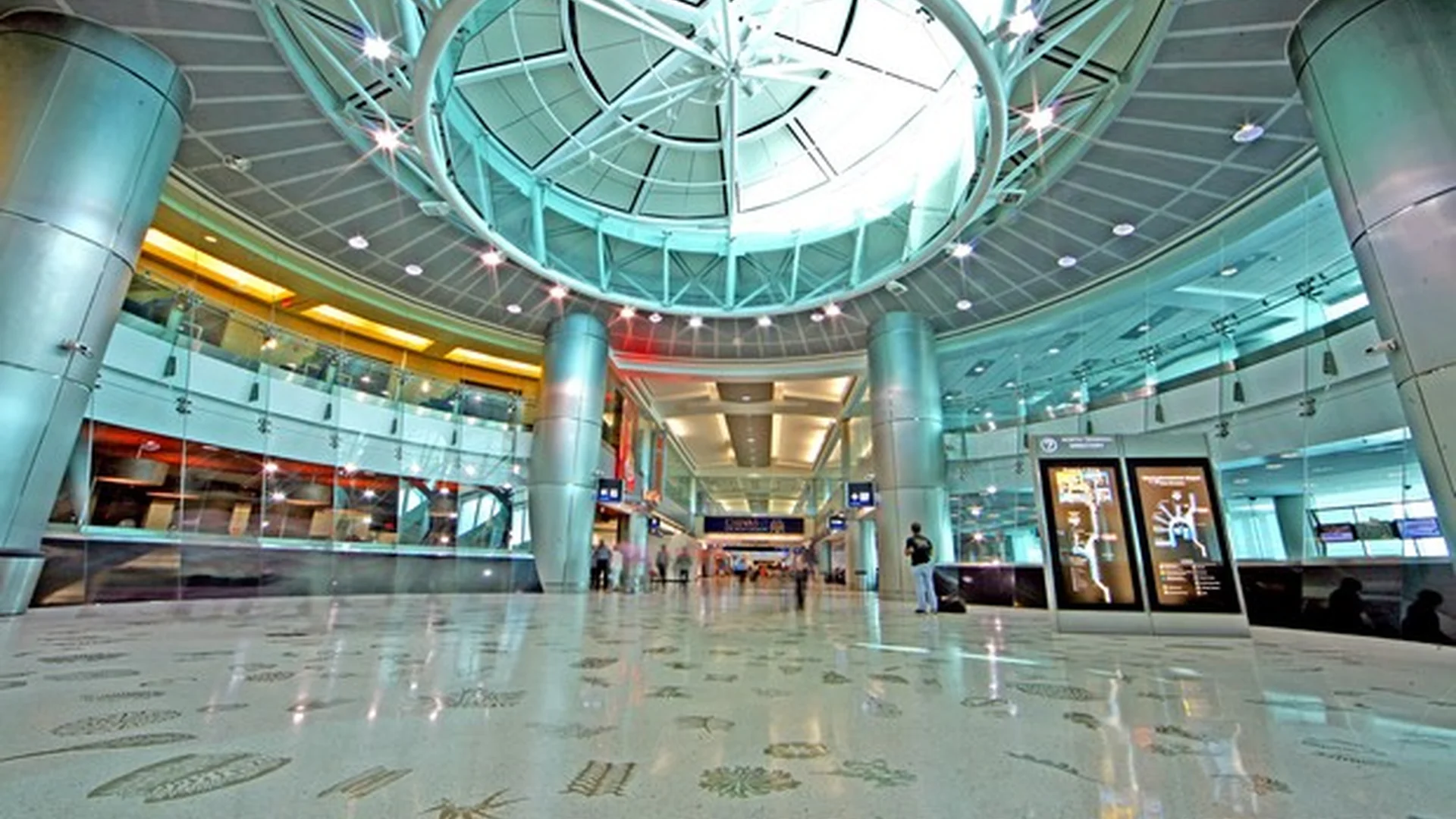 airport terminal completed lobby interior