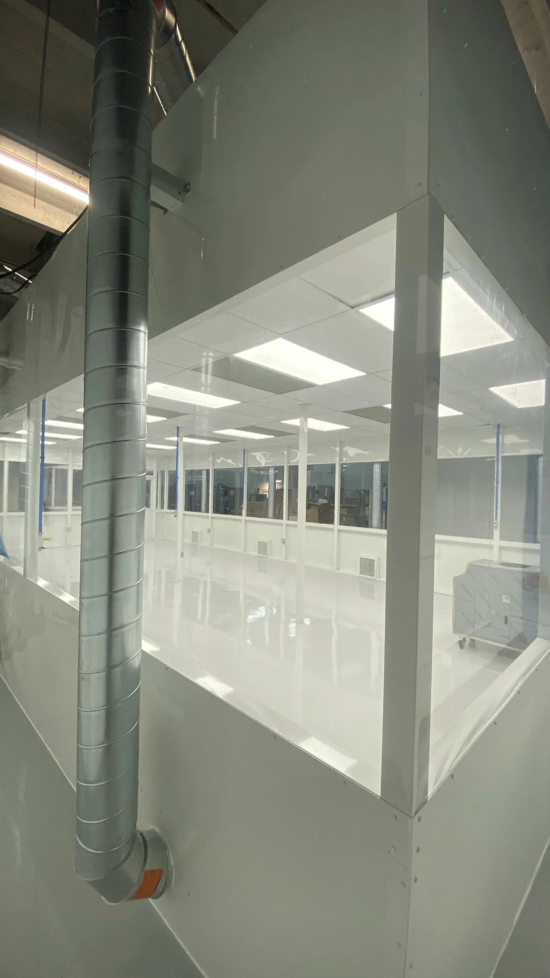 biomedical cleanroom completed hvac exterior