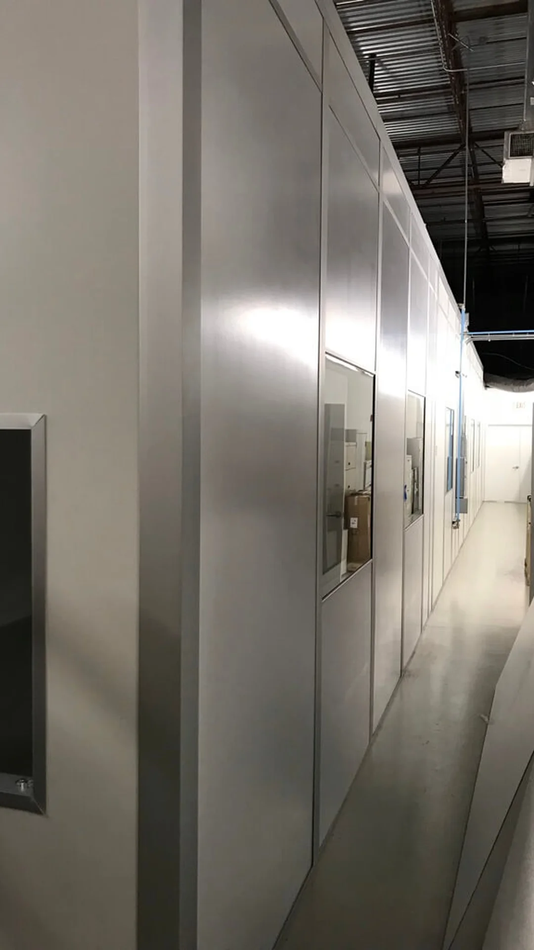 biomedical cleanroom corridor panel system