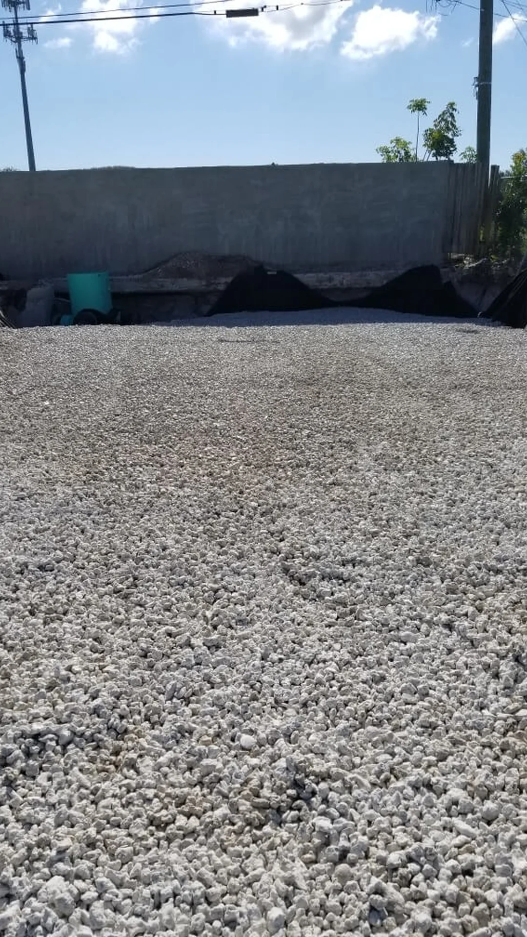 civil aggregate gravel bed site preparation