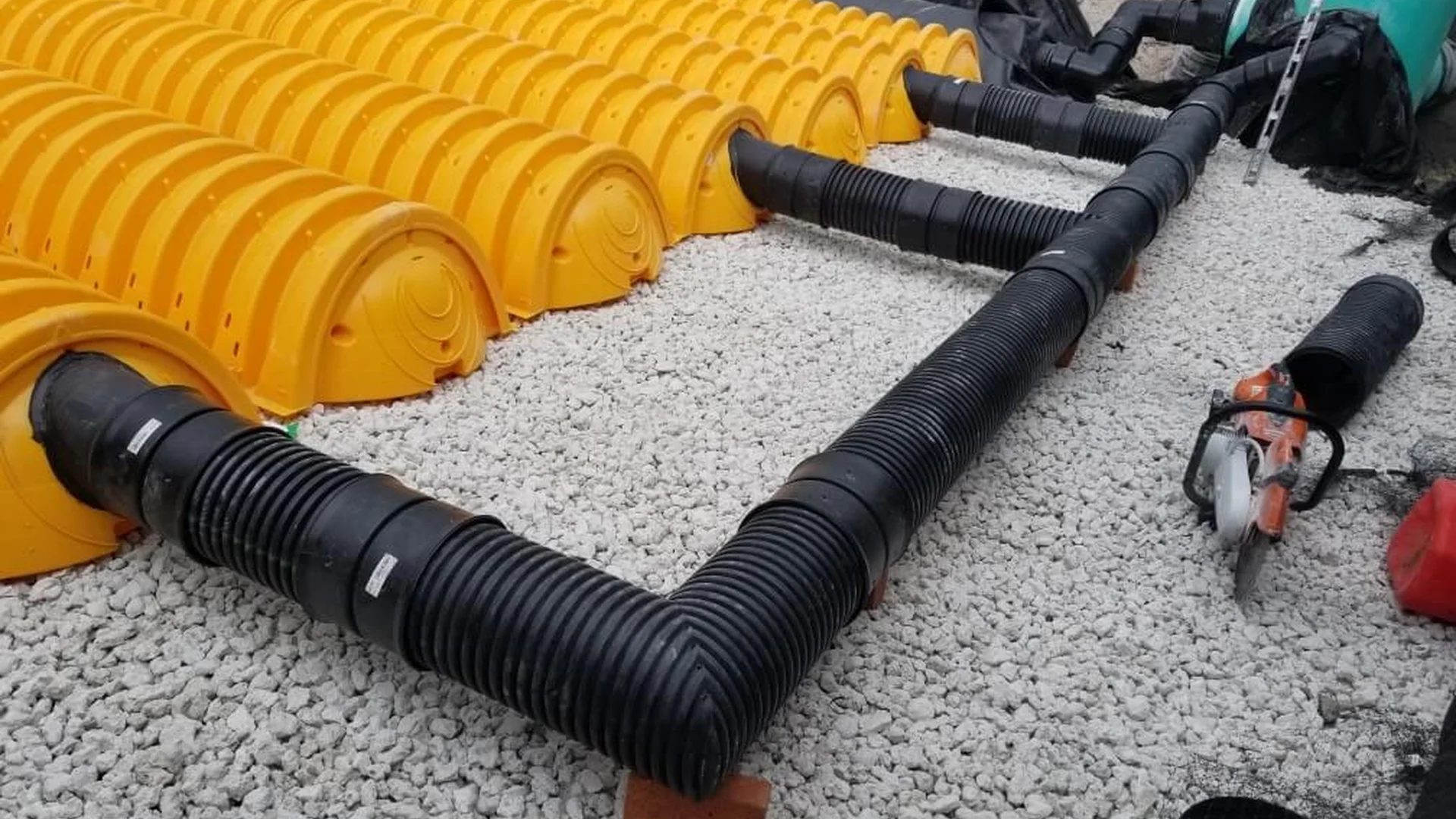 civil stormwater pipe utility installation