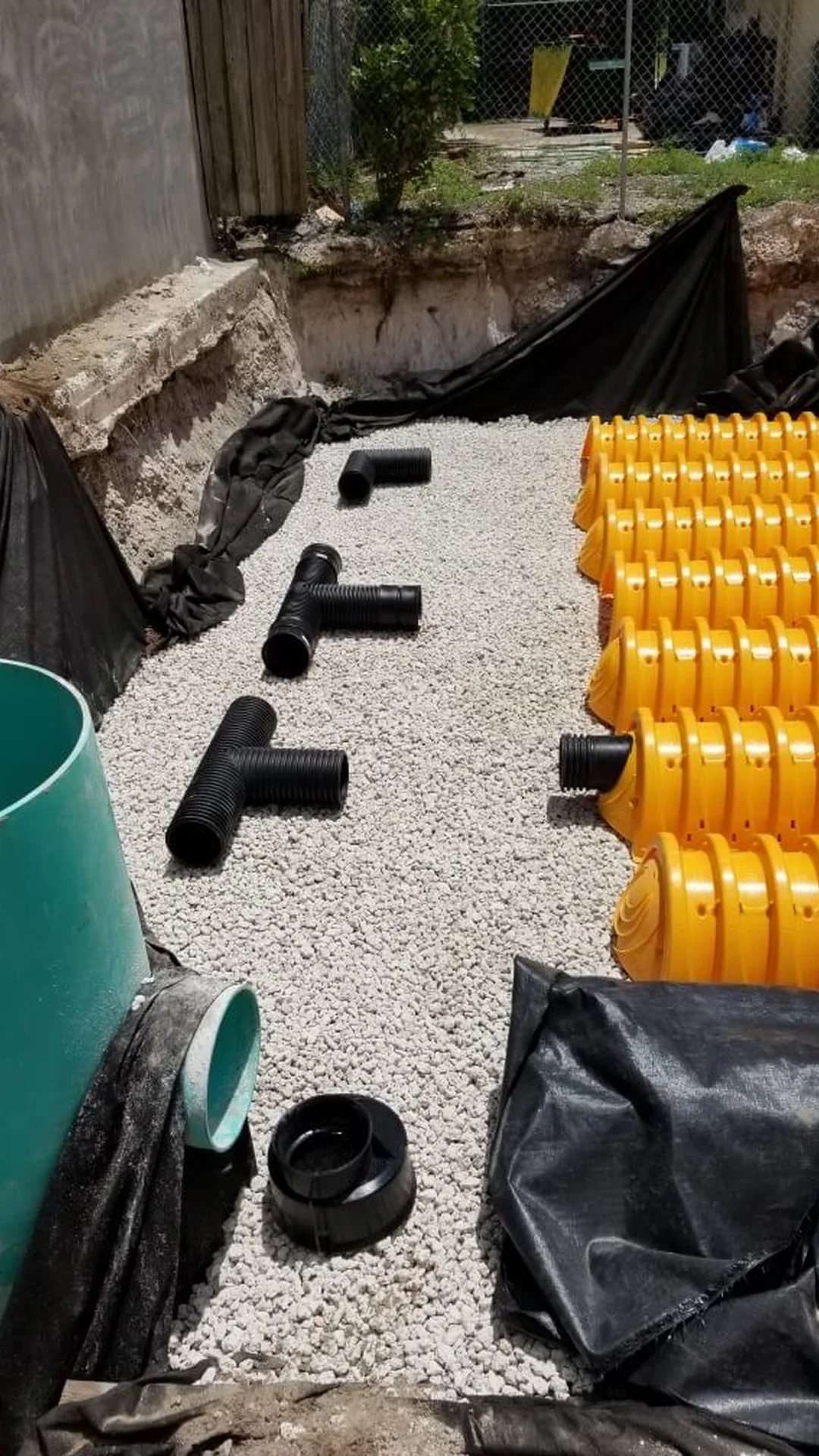 civil underground drainage system components