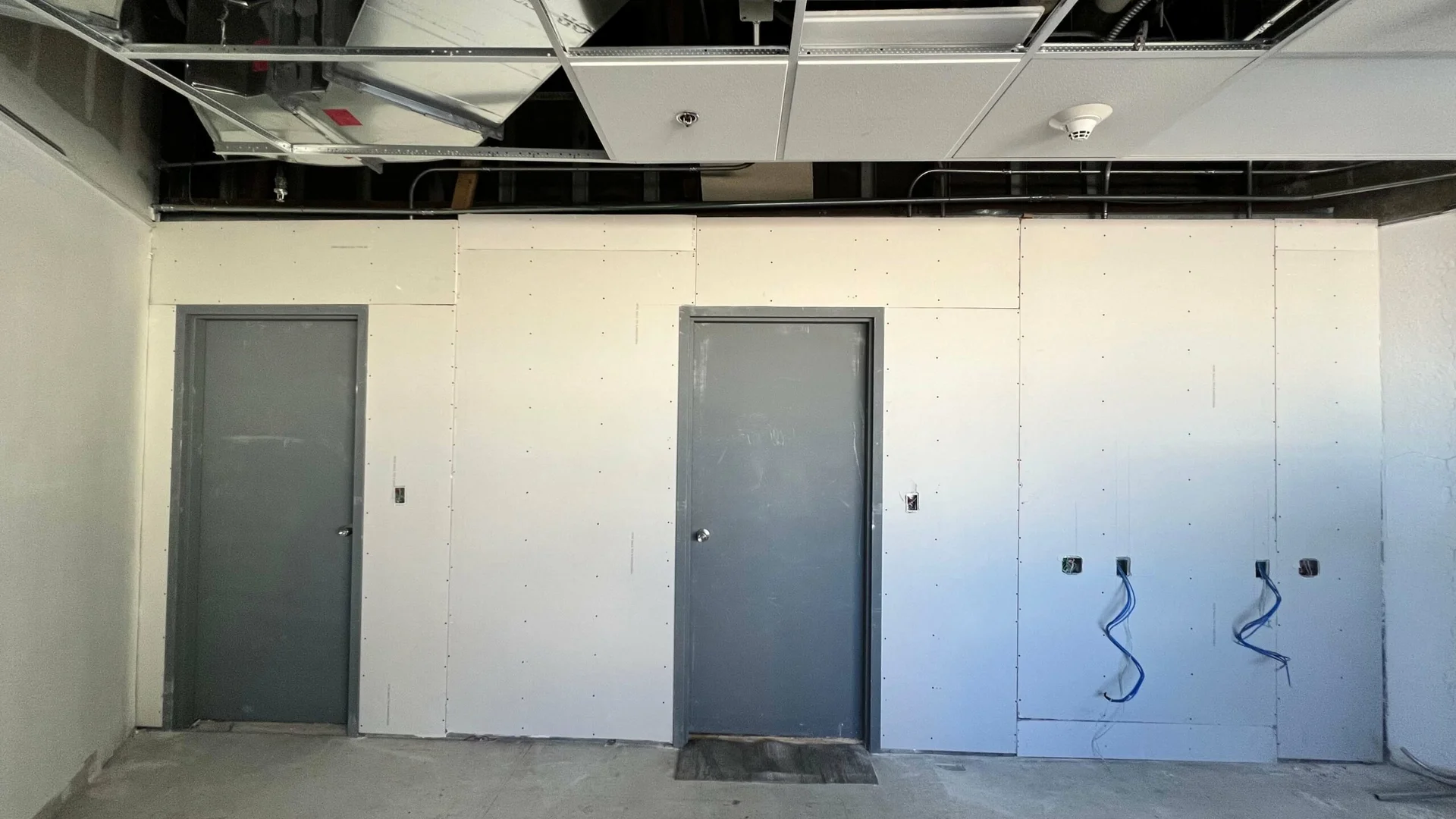 commercial office drywall doors installation