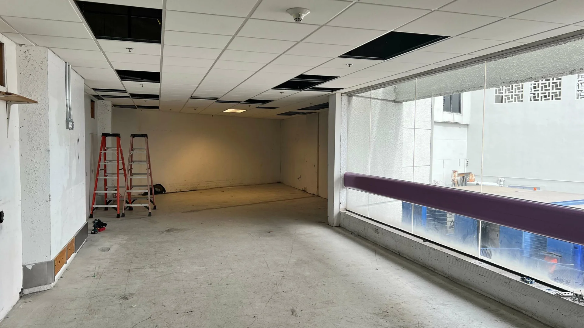 commercial retail space construction interior