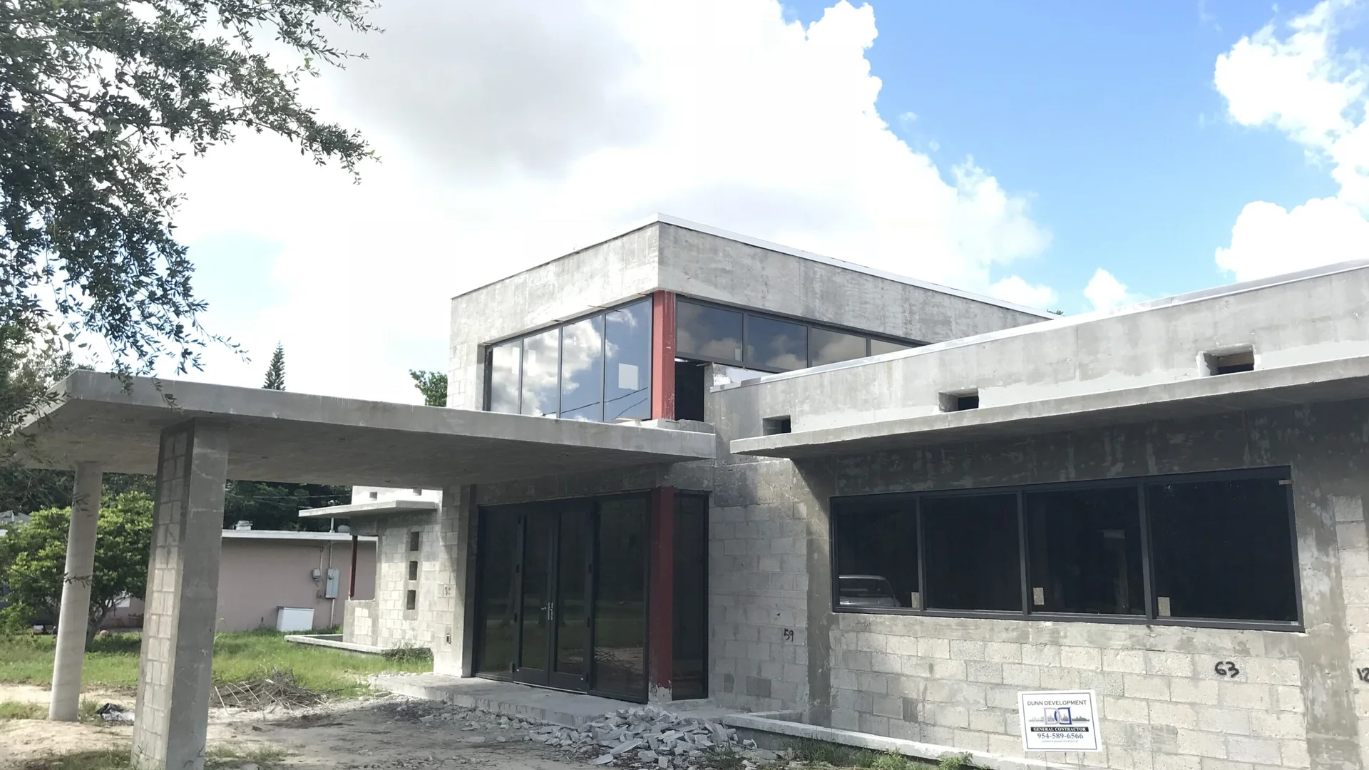 luxury home modern concrete exterior construction