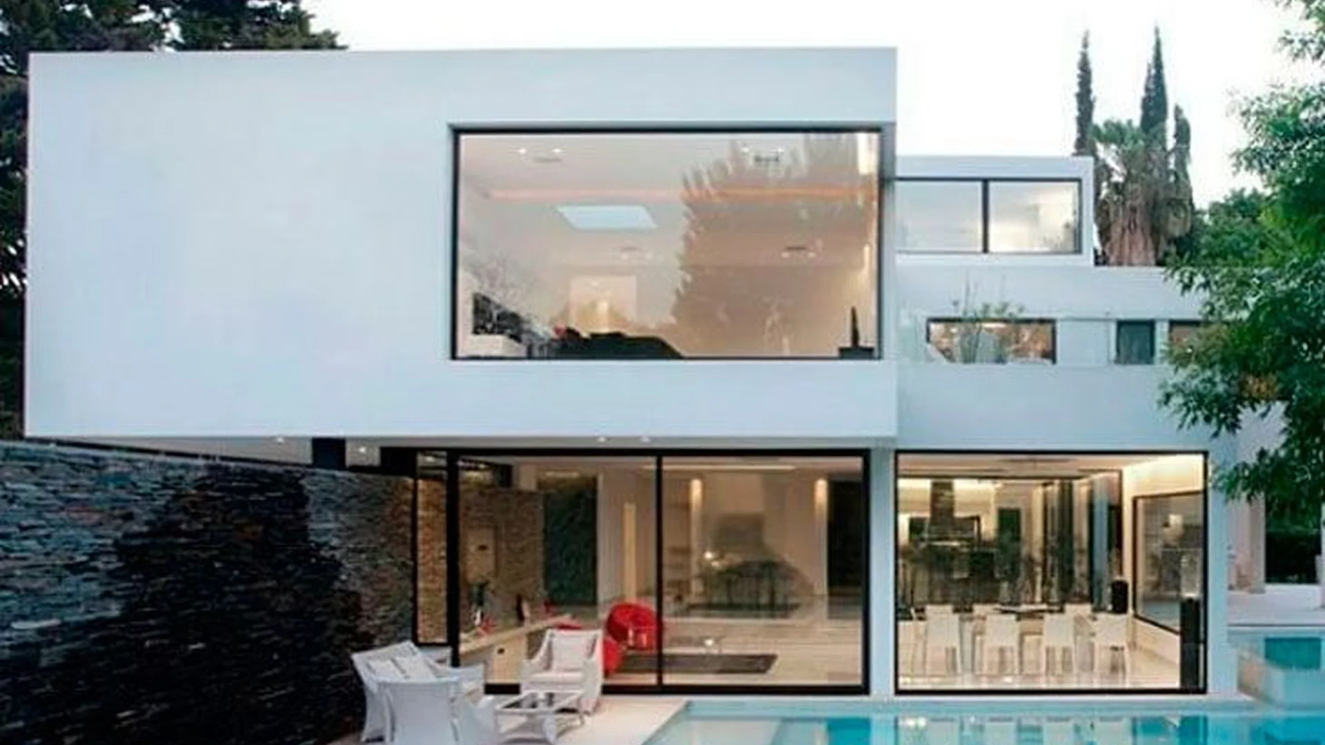 luxury home modern pool exterior design